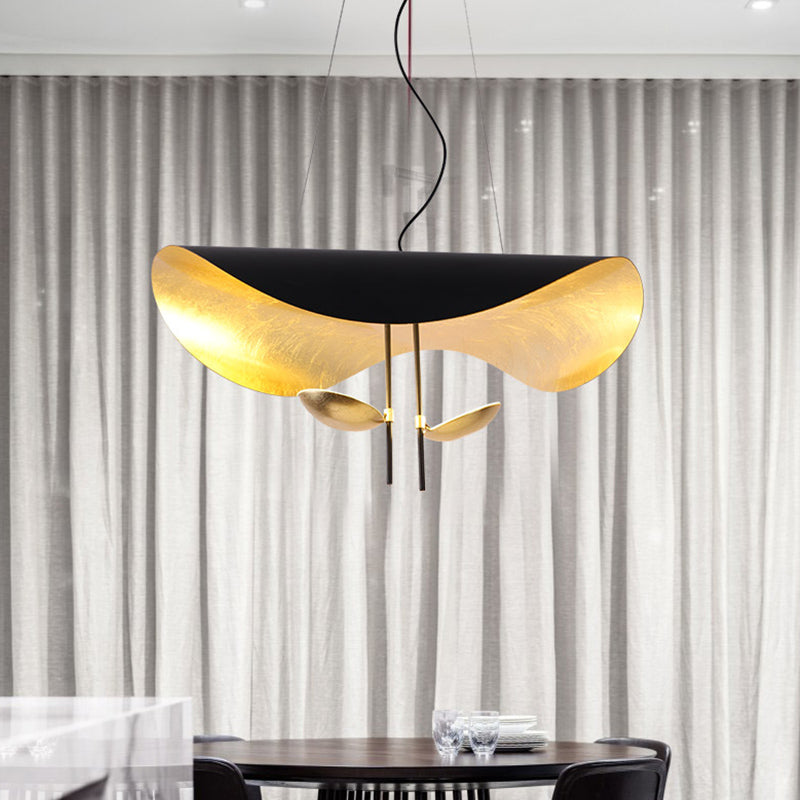 Lampa Wisząca Nowoczesna z Wygiętym Kloszem na Sufit