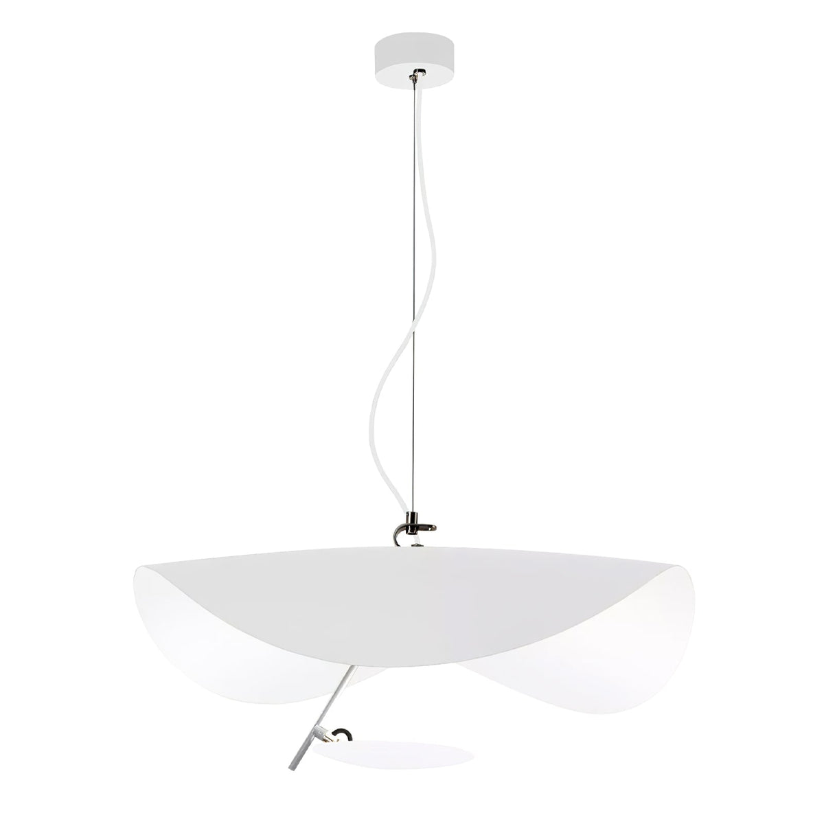 Lampa Wisząca Nowoczesna z Wygiętym Kloszem na Sufit
