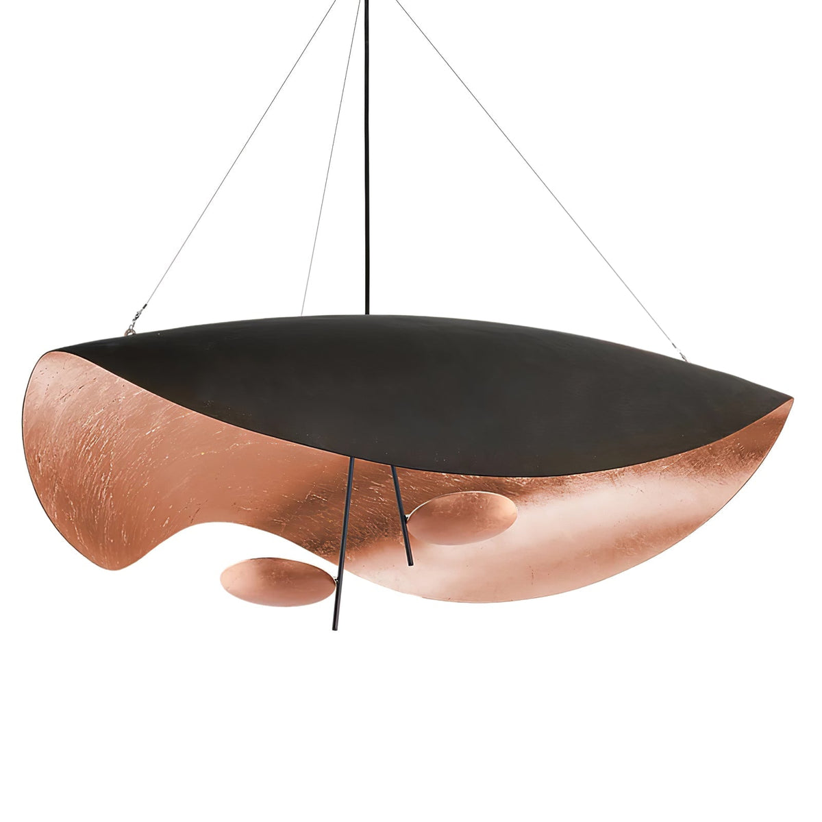 Lampa Wisząca Nowoczesna z Wygiętym Kloszem na Sufit