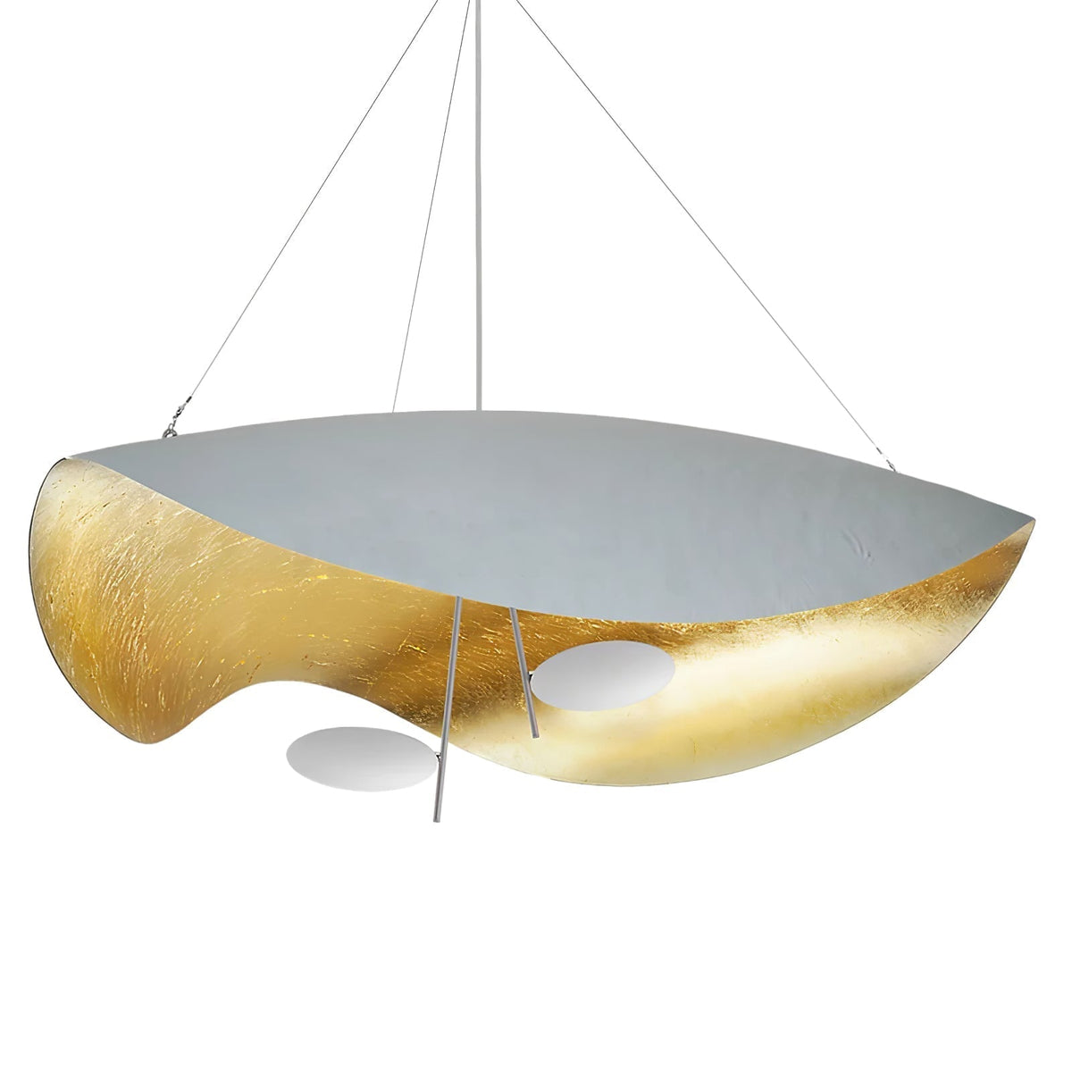 Lampa Wisząca Nowoczesna z Wygiętym Kloszem na Sufit