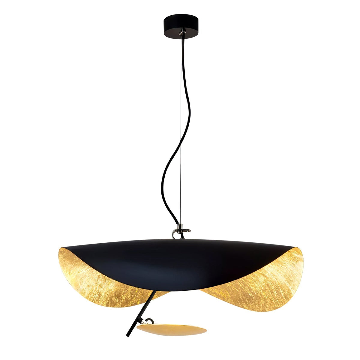 Lampa Wisząca Nowoczesna z Wygiętym Kloszem na Sufit