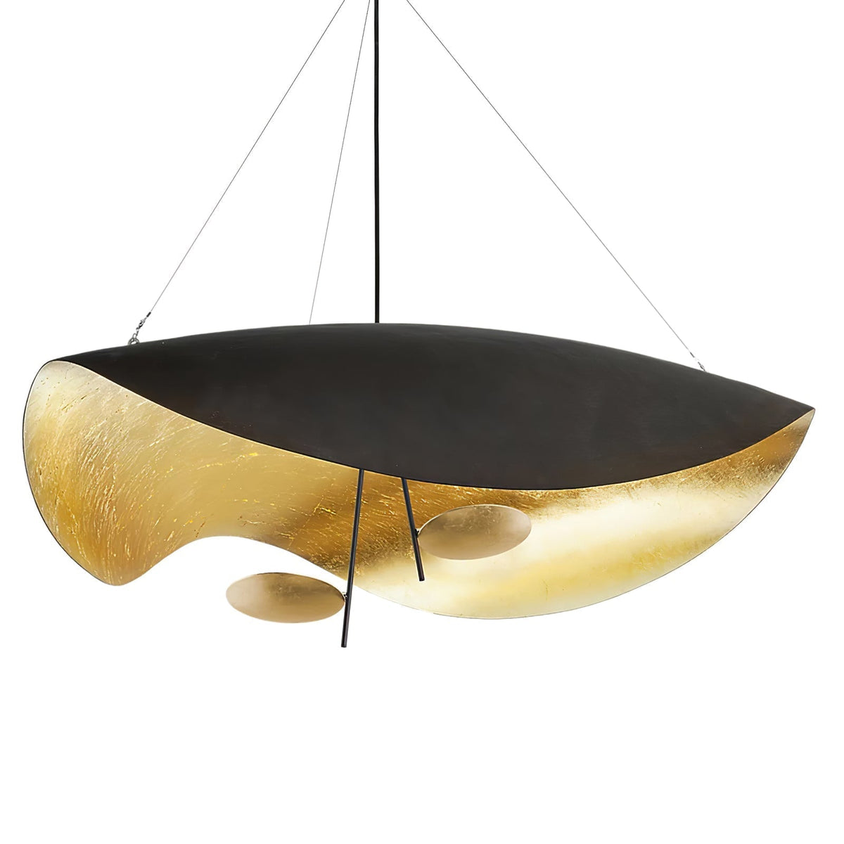 Lampa Wisząca Nowoczesna z Wygiętym Kloszem na Sufit