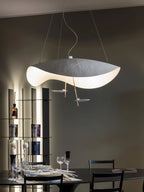Lampa Wisząca Nowoczesna z Wygiętym Kloszem na Sufit
