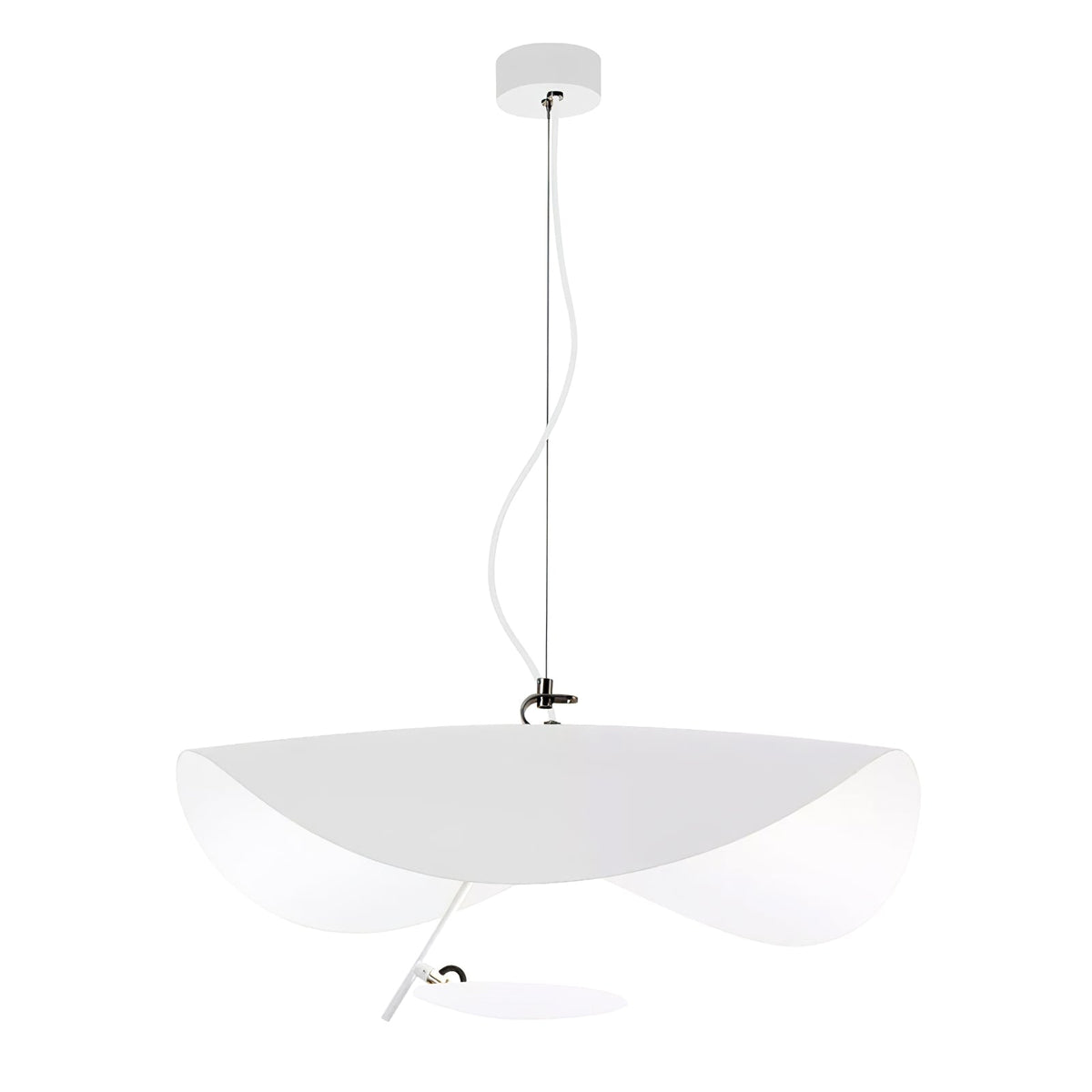 Lampa Wisząca Nowoczesna z Wygiętym Kloszem na Sufit
