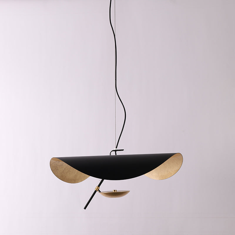 Lampa Wisząca Nowoczesna z Wygiętym Kloszem na Sufit