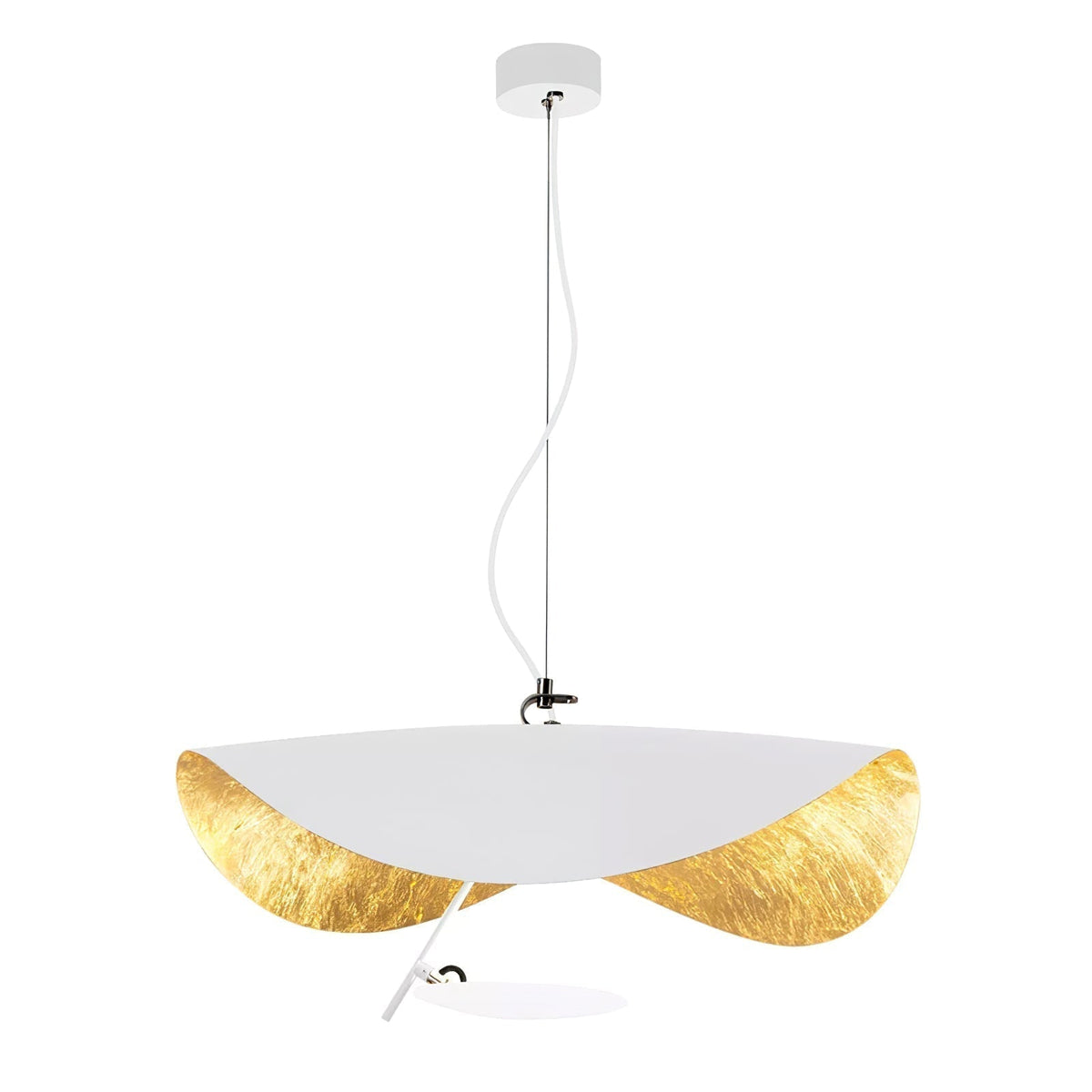 Lampa Wisząca Nowoczesna z Wygiętym Kloszem na Sufit