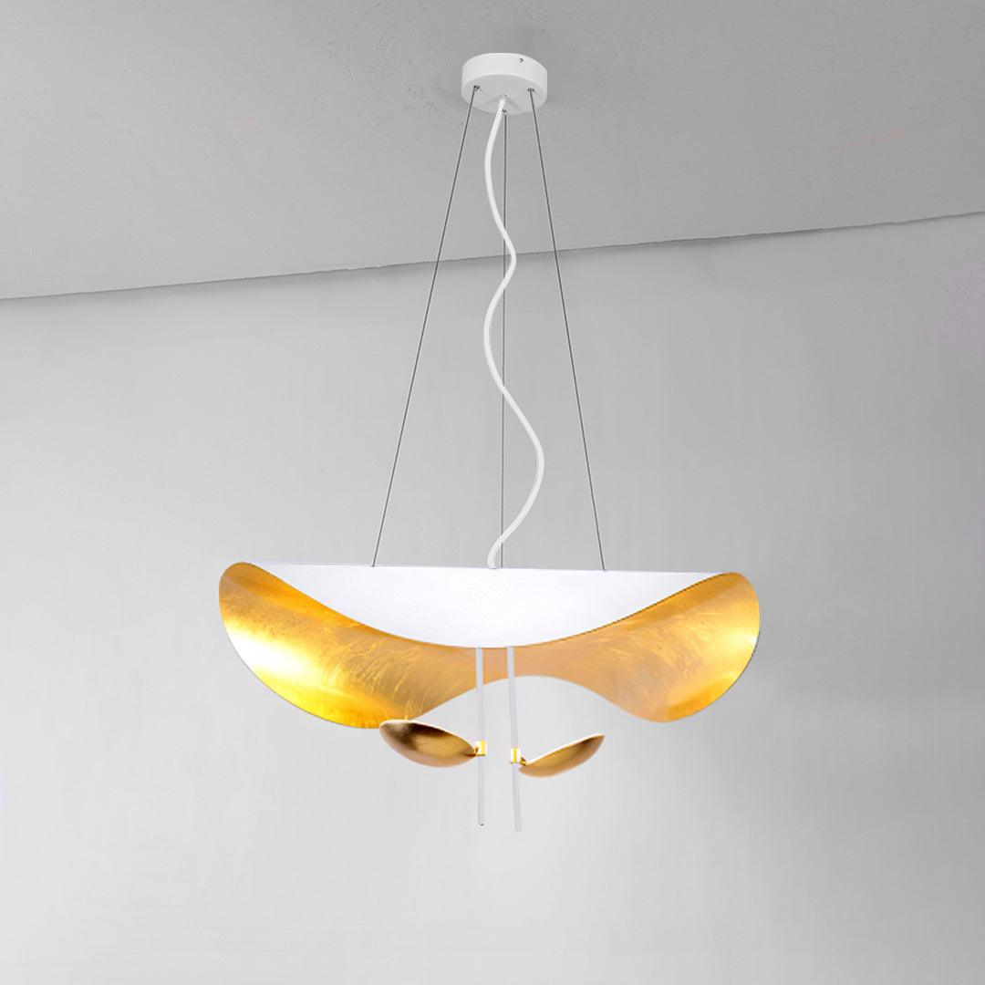Lampa Wisząca Nowoczesna z Wygiętym Kloszem na Sufit
