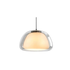 Lampa Wisząca Nowoczesna ze Szklanym Kloszem i Organiczną Formą
