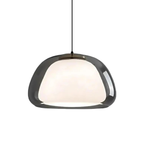Lampa Wisząca Nowoczesna ze Szklanym Kloszem i Organiczną Formą