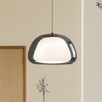Lampa Wisząca Nowoczesna ze Szklanym Kloszem i Organiczną Formą