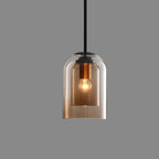 Lampa Wisząca Nowoczesna ze Szklanym Kloszem i Regulowaną Długością Kabla
