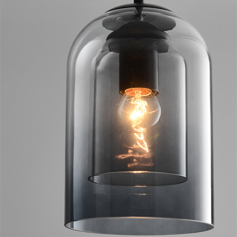 Lampa Wisząca Nowoczesna ze Szklanym Kloszem i Regulowaną Długością Kabla