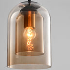 Lampa Wisząca Nowoczesna ze Szklanym Kloszem i Regulowaną Długością Kabla