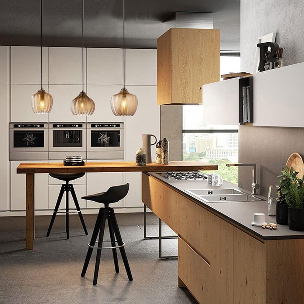 Lampa Wisząca Nowoczesna ze Szklanym Kloszem w Jodełkę ##POS:4##