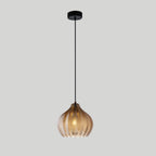 Lampa Wisząca Nowoczesna ze Szklanym Kloszem w Jodełkę ##POS:7##