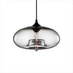 Lampa Wisząca Nowoczesna ze Szklanym Kloszem w Kształcie Elipsy