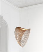 Lampa Wisząca Organiczna z Drewna Brzozowego w Stylu Skandynawskim