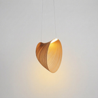 Lampa Wisząca Organiczna z Drewna Brzozowego w Stylu Skandynawskim