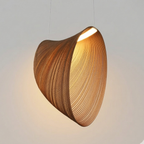 Lampa Wisząca Organiczna z Drewna Brzozowego w Stylu Skandynawskim