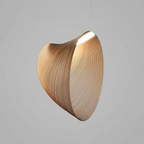 Lampa Wisząca Organiczna z Drewna Brzozowego w Stylu Skandynawskim