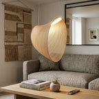 Lampa Wisząca Organiczna z Drewna Brzozowego w Stylu Skandynawskim