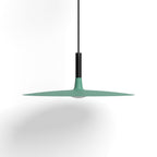 Lampa Wisząca Płaska Skandynawska z Metalowym Kloszem