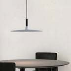 Lampa Wisząca Płaska Skandynawska z Metalowym Kloszem