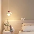 Lampa Wisząca Retro z Kloszem w Kształcie Chmury i Kulistym Dyfuzorem