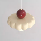 Lampa Wisząca Retro z Kloszem w Kształcie Chmury i Kulistym Dyfuzorem