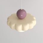 Lampa Wisząca Retro z Kloszem w Kształcie Chmury i Kulistym Dyfuzorem