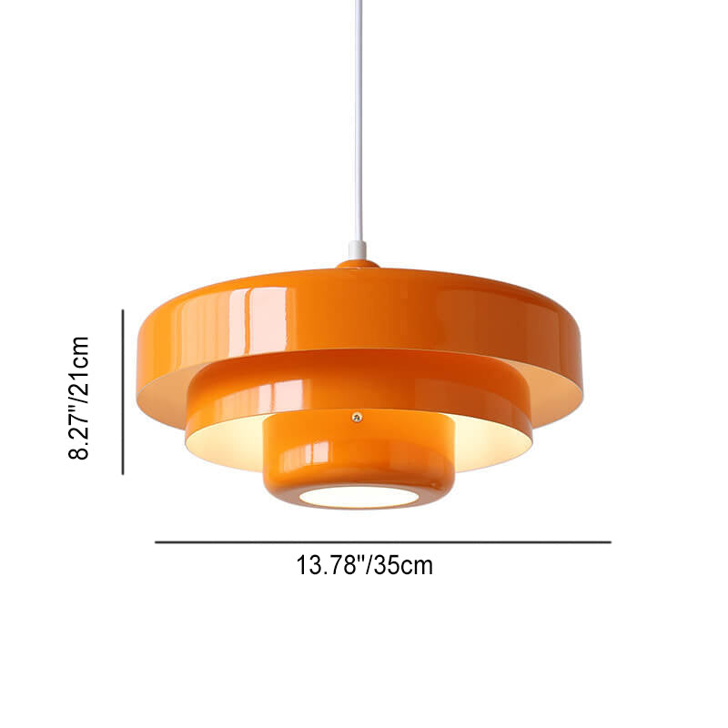 Lampa Wisząca Retro z Wielowarstwową Konstrukcją