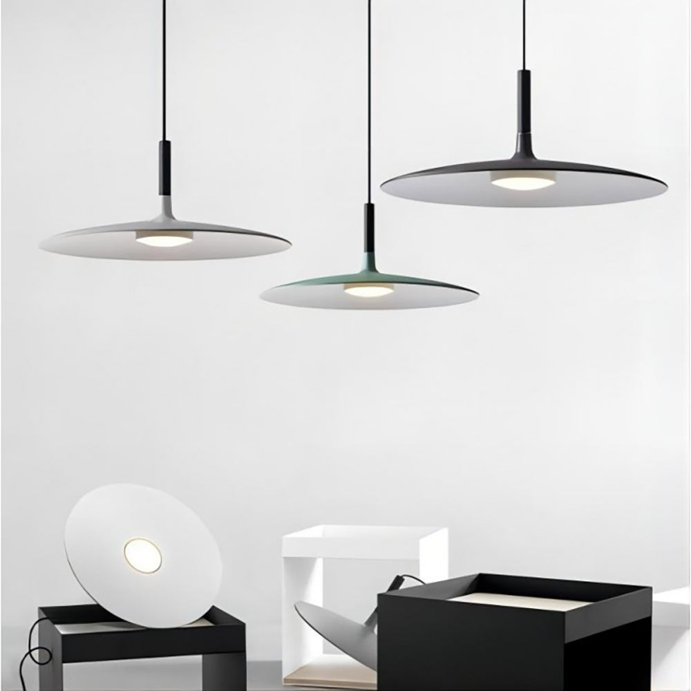 Lampa Wisząca Skandynawska Płaska LED Dyskowa nad Stół