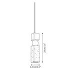 Lampa Wisząca Skandynawska z Drewnem i Trawertynem ##POS:14##