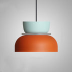 Lampa Wisząca Skandynawska z Dwuczęściowym Kloszem w Stylu Macarons