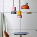 Lampa Wisząca Skandynawska z Dwuczęściowym Kloszem w Stylu Macarons