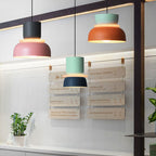 Lampa Wisząca Skandynawska z Dwuczęściowym Kloszem w Stylu Macarons