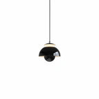 Lampa Wisząca Skandynawska z Kloszem w Kształcie Kuli