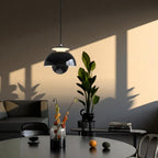 Lampa Wisząca Skandynawska z Kloszem w Kształcie Kuli