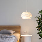 Lampa Wisząca Skandynawska z Kloszem w Kształcie Kwiatu