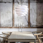 Lampa Wisząca Skandynawska z Kloszem w Kształcie Kwiatu