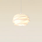 Lampa Wisząca Skandynawska z Kloszem w Kształcie Kwiatu