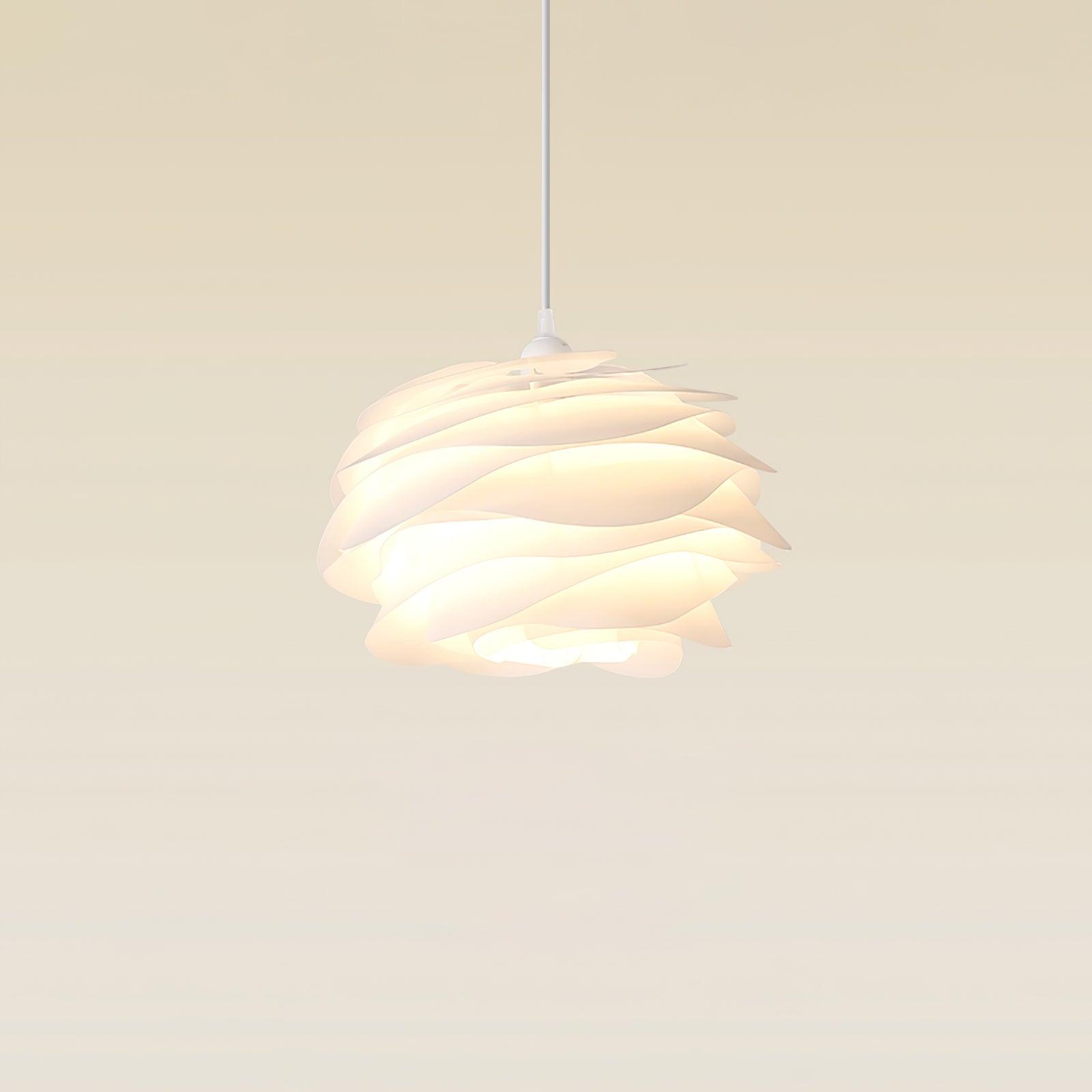 Lampa Wisząca Skandynawska z Kloszem w Kształcie Kwiatu