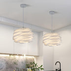 Lampa Wisząca Skandynawska z Kloszem w Kształcie Kwiatu