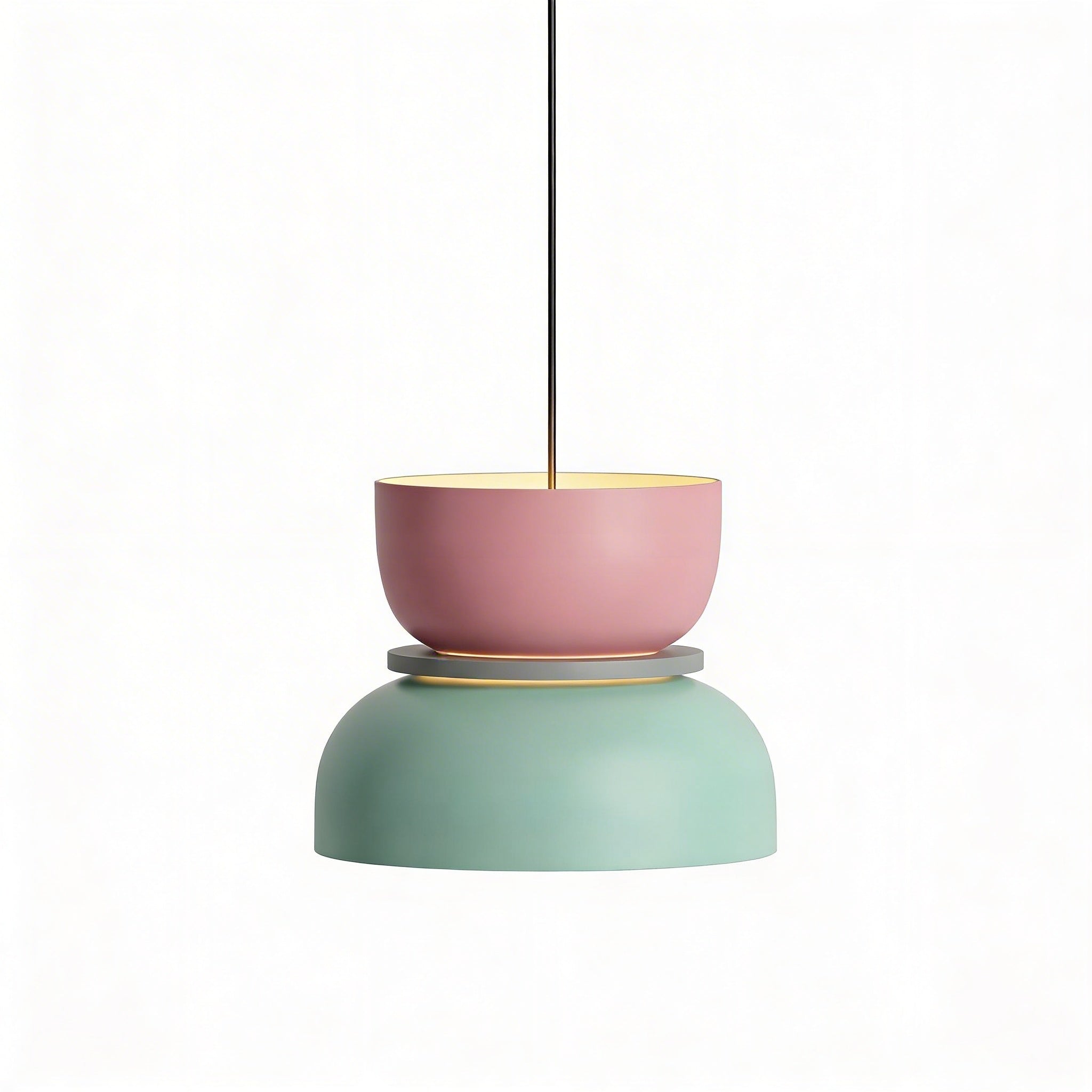 Lampa Wisząca Skandynawska z Kolorowym Kloszem