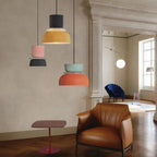Lampa Wisząca Skandynawska z Kolorowym Kloszem