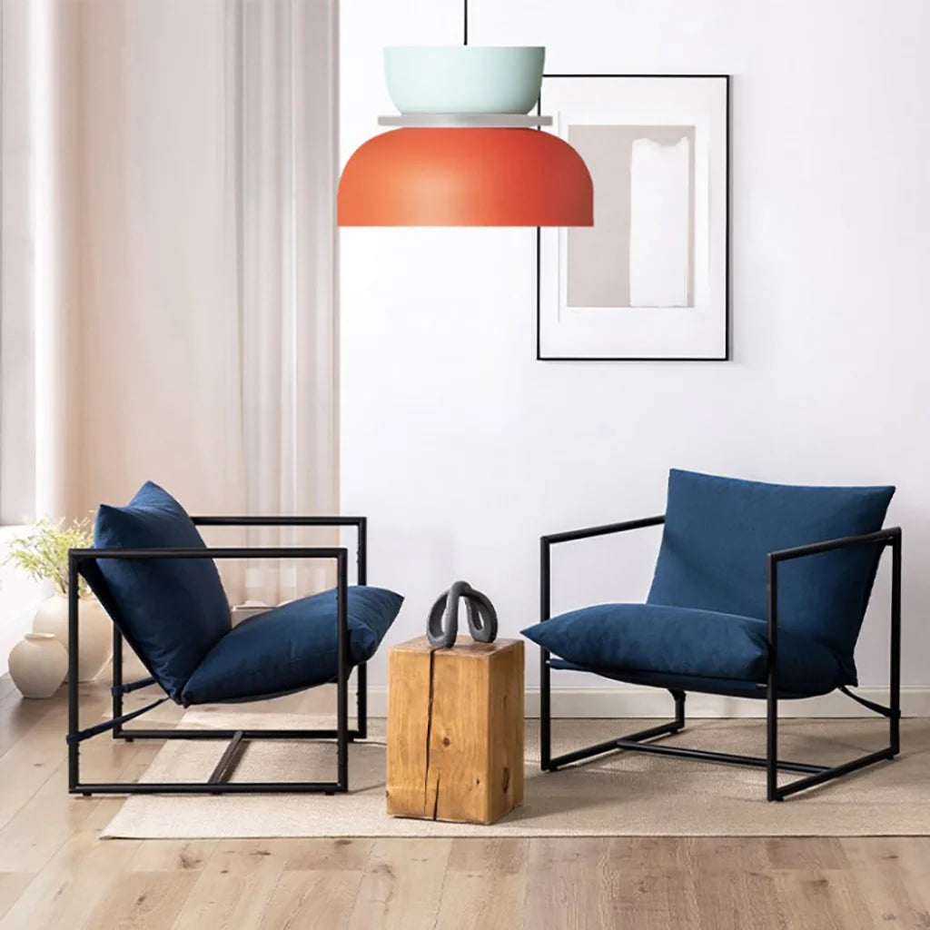 Lampa Wisząca Skandynawska z Kolorowym Kloszem