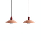 Lampa Wisząca Skandynawska z Okrągłym Kloszem i Regulowanym Przewodem