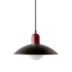 Lampa Wisząca Skandynawska z Okrągłym Kloszem i Regulowanym Przewodem
