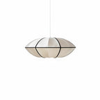 Lampa Wisząca Skandynawska z Owalnymi Kloszem z Tkaniny