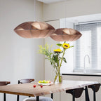 Lampa Wisząca Skandynawska z Owalnymi Kloszem z Tkaniny